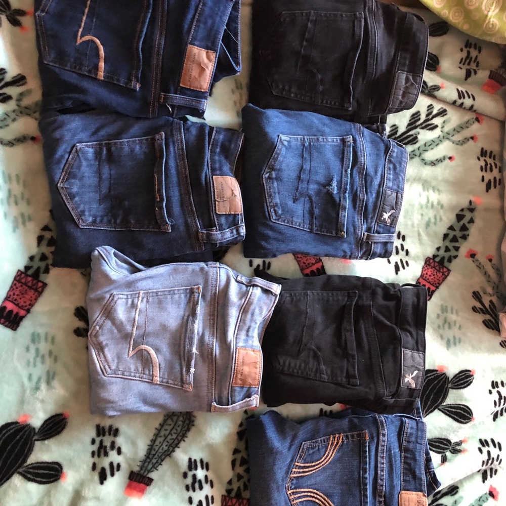 Lot of jeans